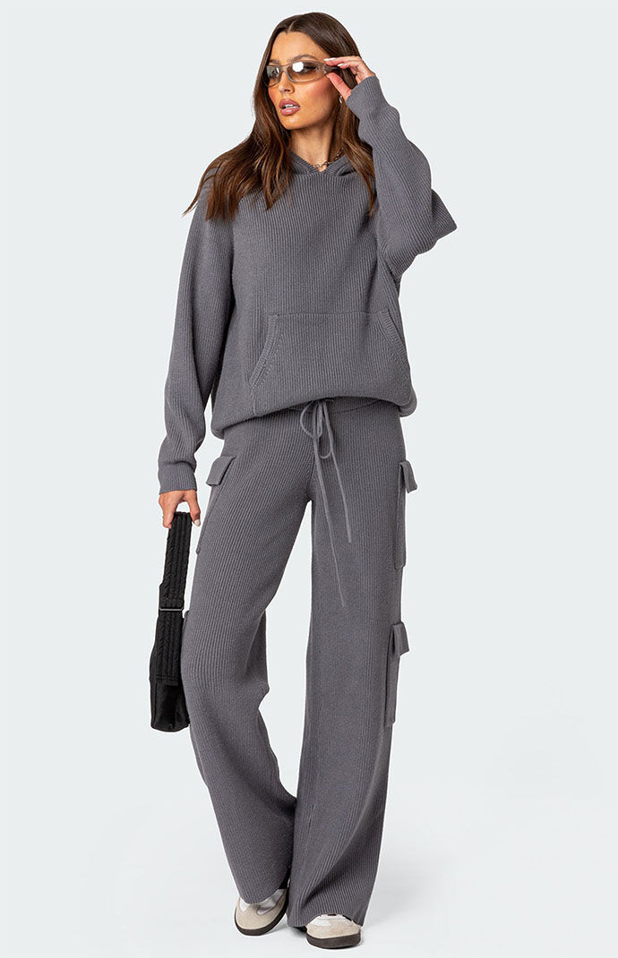 Edikted Wynter Knit Cargo Pants | PacSun
