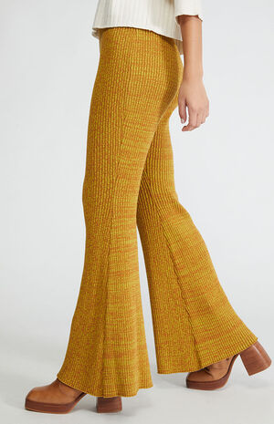 Spacedye Ribbed Flare Pants image number 3