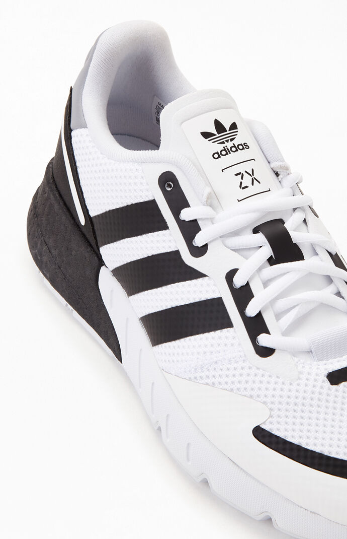 White & Black ZX 1K Boost Shoes
