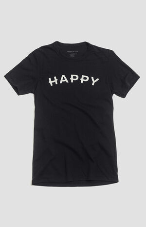 Eco Black Happy T-Shirt image number 1
