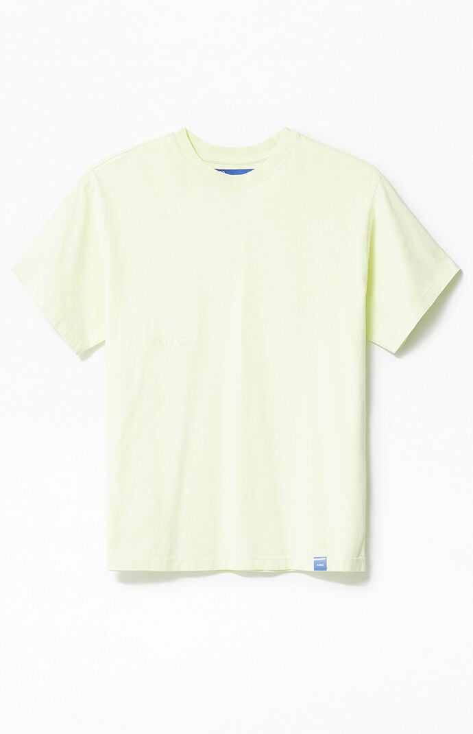 A.R.C. Pale Green Vintage Wash Heavyweight Cropped Boxy T-Shirt