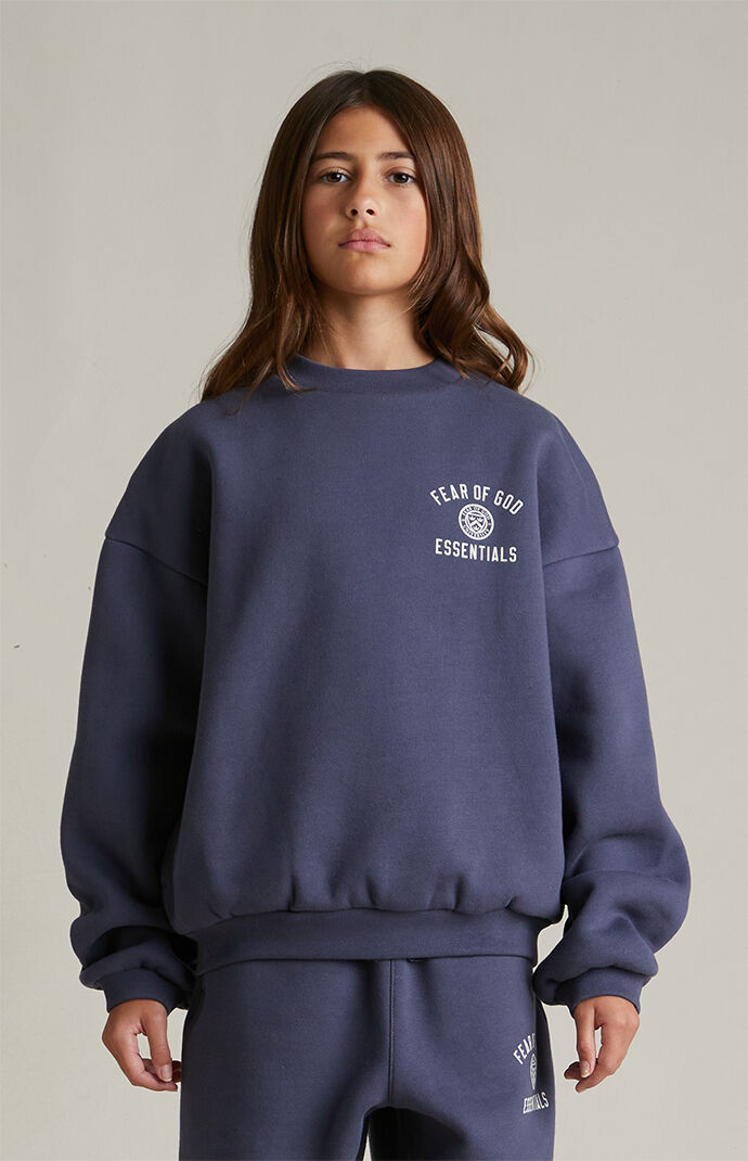 Fear of God Essentials Kids Marine University Fleece Crew