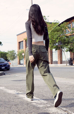 Green Parker Cargo Pants image number 3