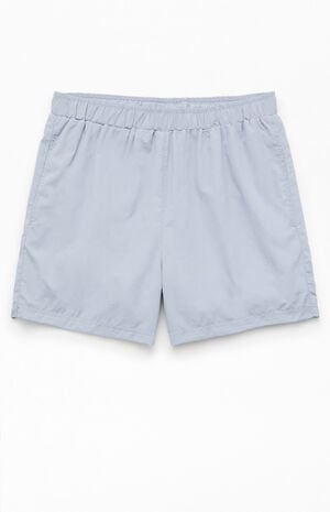 Gray Baggy 4.5" Swim Trunks