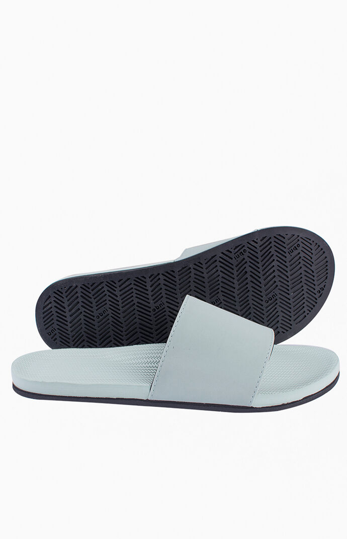 Light Blue ESSNTLS Slide Sandals