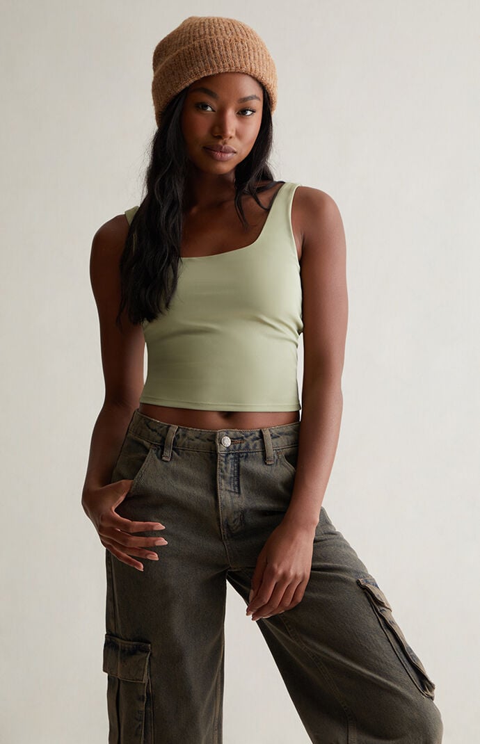 Contour Shape Me Square Neck Tank Top