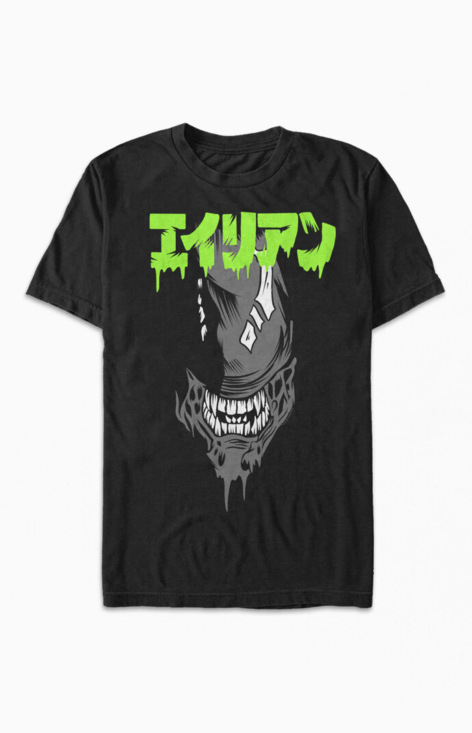 Big Face Kanji Alien vs. Predator T-Shirt