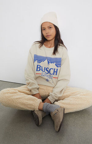Busch Light Fleece Crew Neck Sweatshirt image number 1