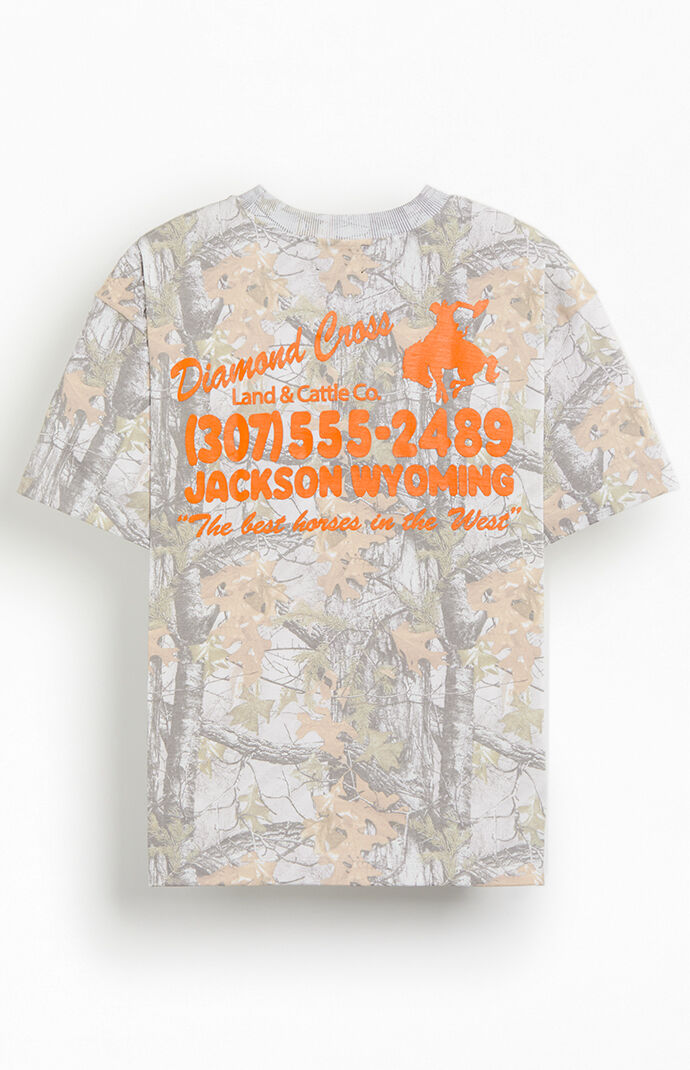 Diamond Cross Ranch Camo Retro Address T-Shirt