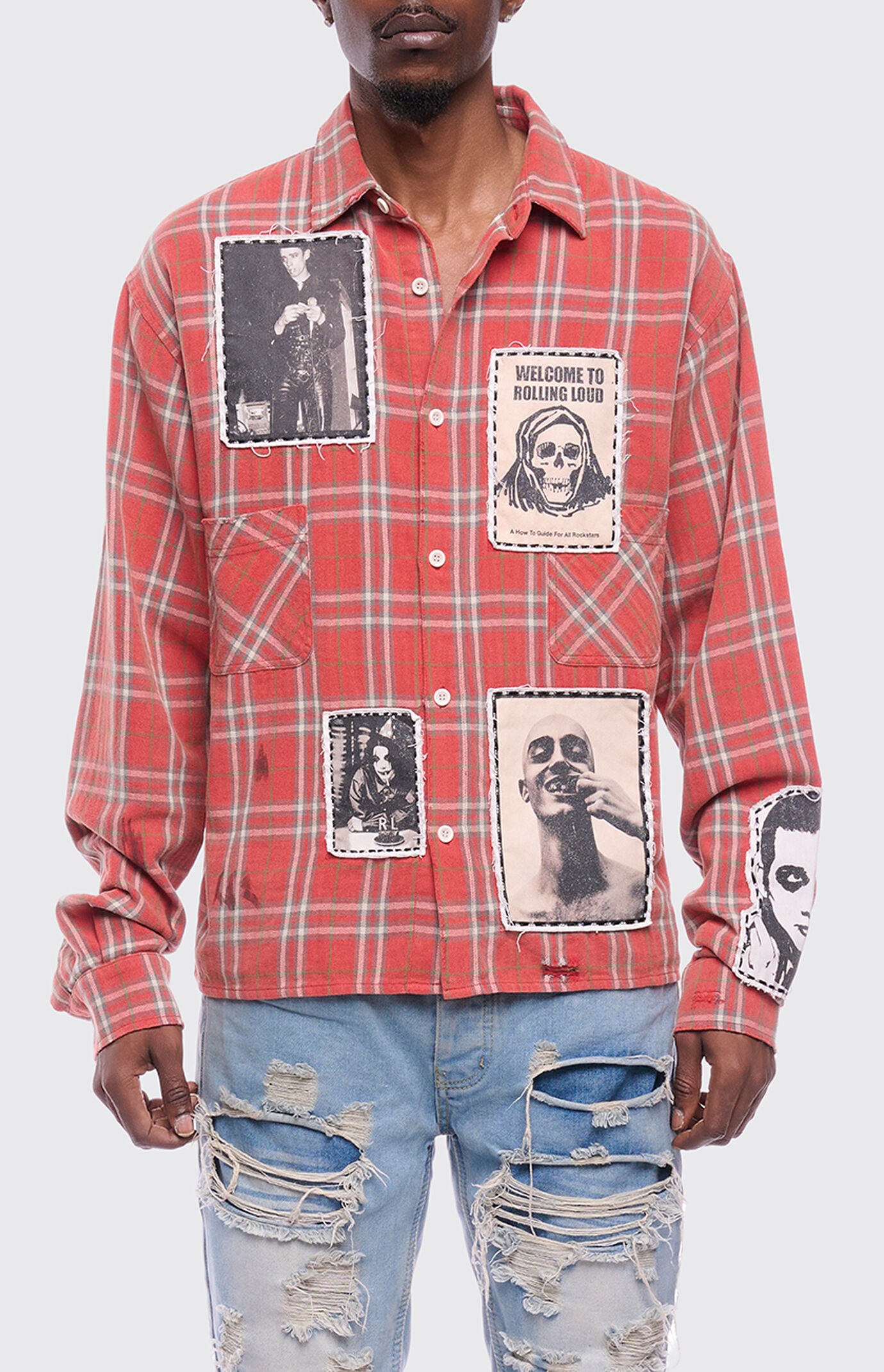 Rolling Loud Anarchy Flannel Long Sleeve Shirt