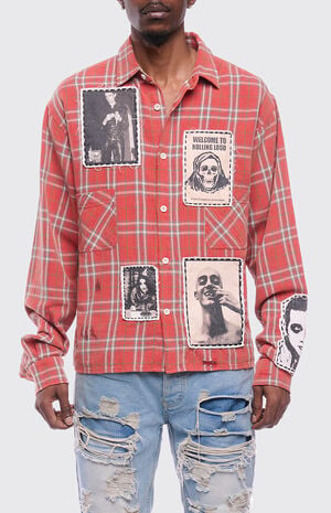 Anarchy Flannel Long Sleeve Shirt image number 3