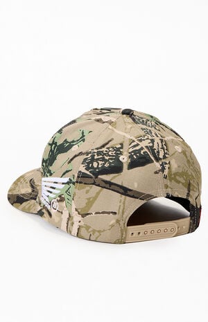 Jungle Camo 11 Snapback Hat image number 4