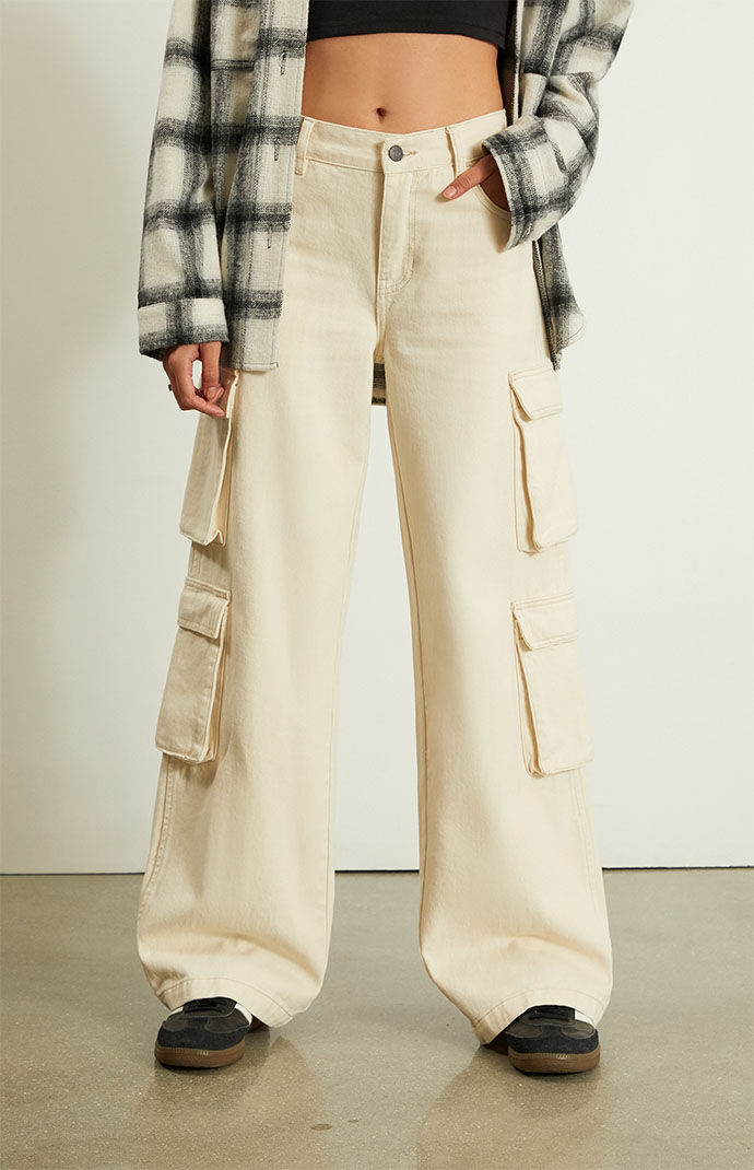 Vanilla Baggy Cargo Pants