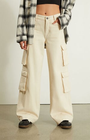 Vanilla Baggy Cargo Pants image number 3