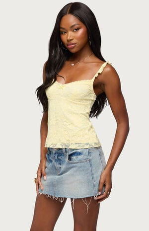 Frankie Lace Babydoll Tank Top image number 2