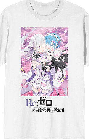 Rem Ram Character T-Shirt Rem Ram Character T-Shirt image number null