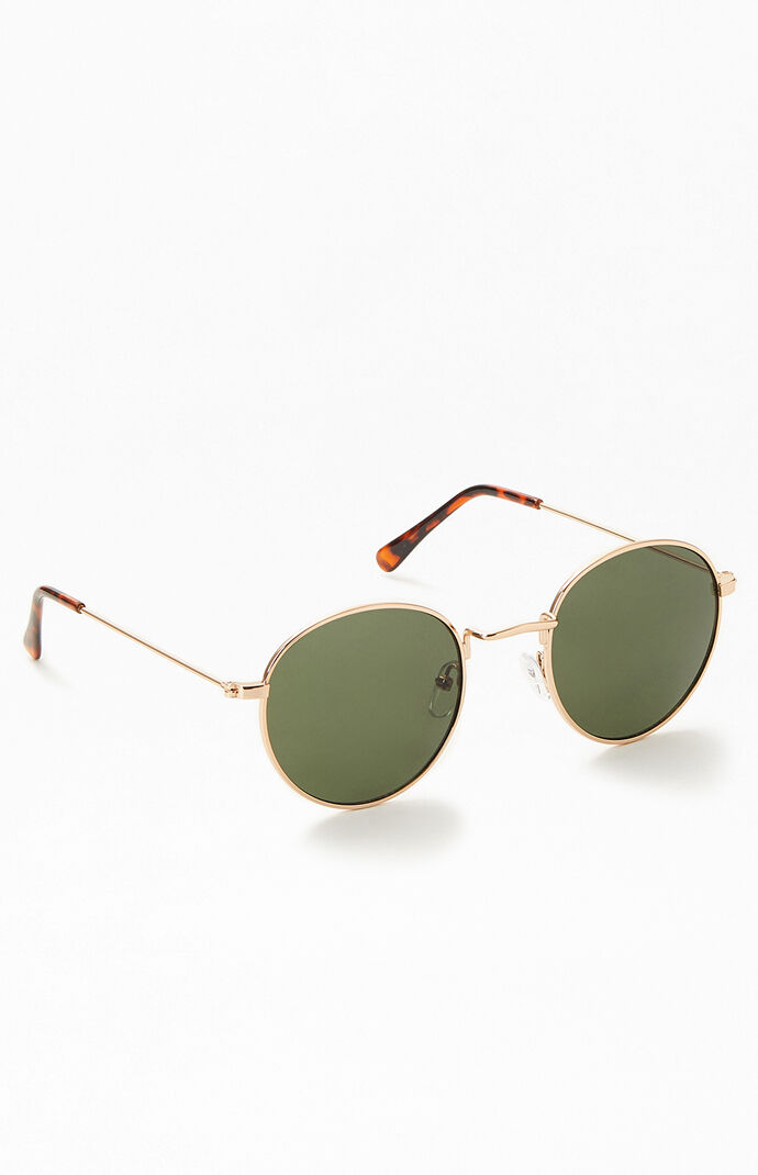 Brown Lennon Round Sunglasses