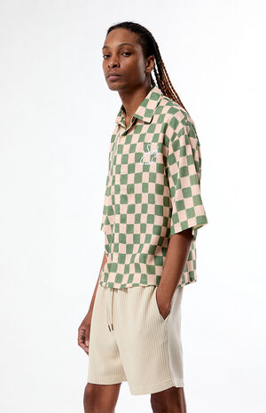 Checkerboard Surf Club Camp Shirt image number 3