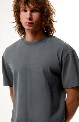 Vintage Blue Premium Cropped T-Shirt image number 2