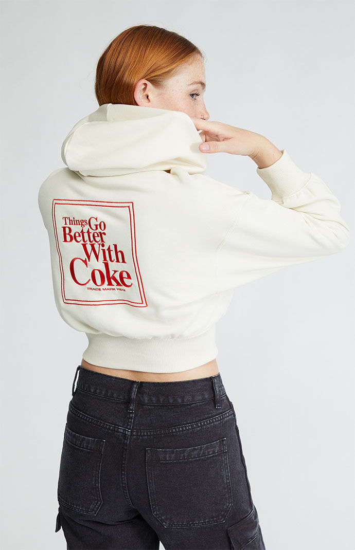 Coca cola best sale crop top hoodie