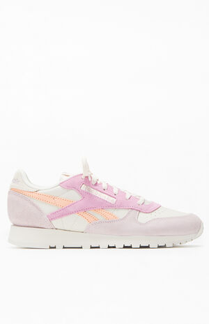 Women's Lilac Classic Leather & Suede Sneakers image number 1