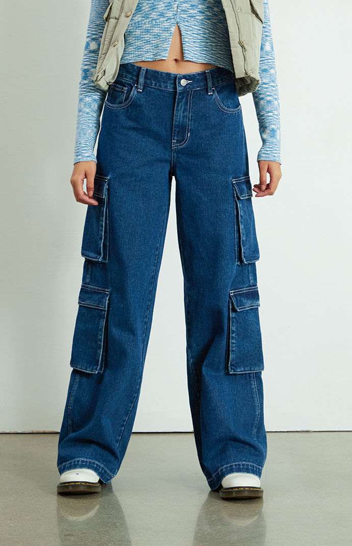 Dark navy cargo hotsell pants