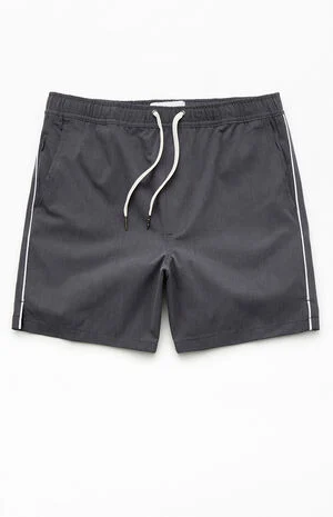 Charcoal Chambray 6" Swim Trunks image number 1