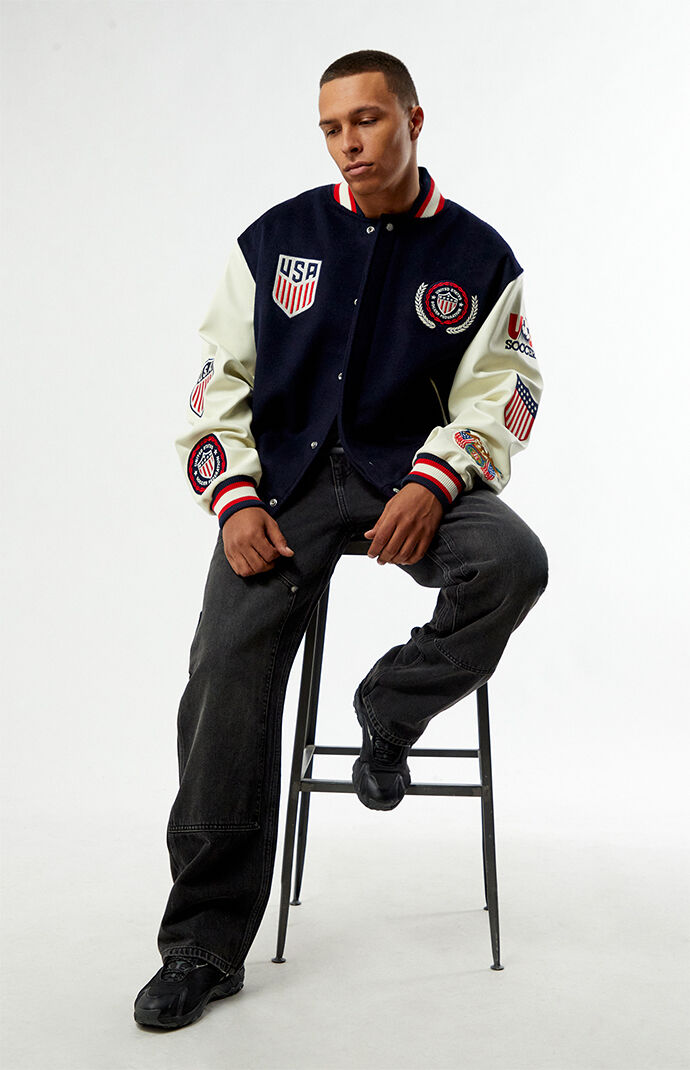 US Soccer x Jeff Hamilton Varsity Jacket | PacSun