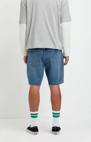 Harrison Cutoff Baggy Jean Shorts Medium Blue image number 4