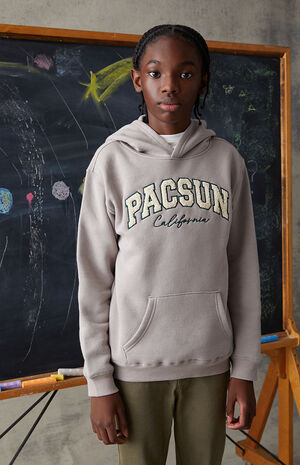 Gray Basic Hoodie image number 2