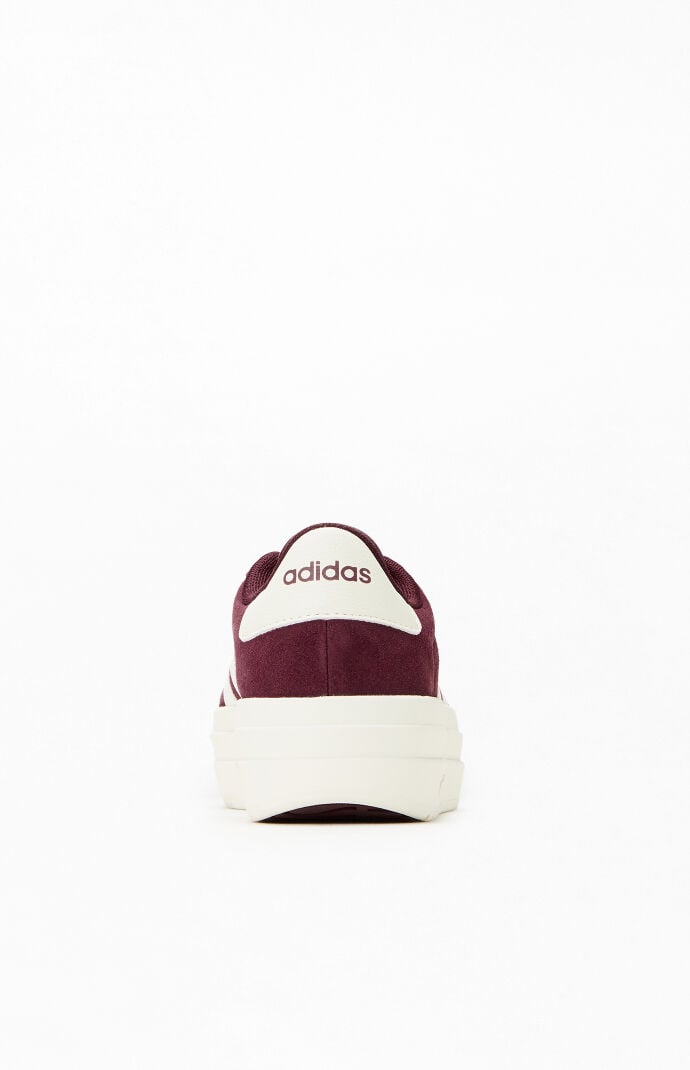 adidas Women's Maroon VL Court Bold Sneakers