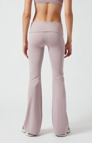 PAC WHISPER Active Fold-Over Waistband Flare Yoga Pants image number 4