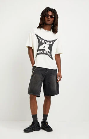 Parker Baggy Jean Shorts Carpenter Black image number 1