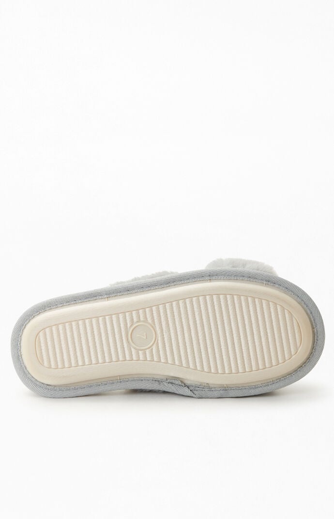By PacSun Dark Gray Fuzzy Slippers