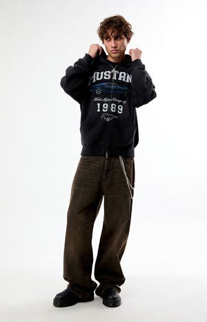 Mustang Zip Up Hoodie image number 1