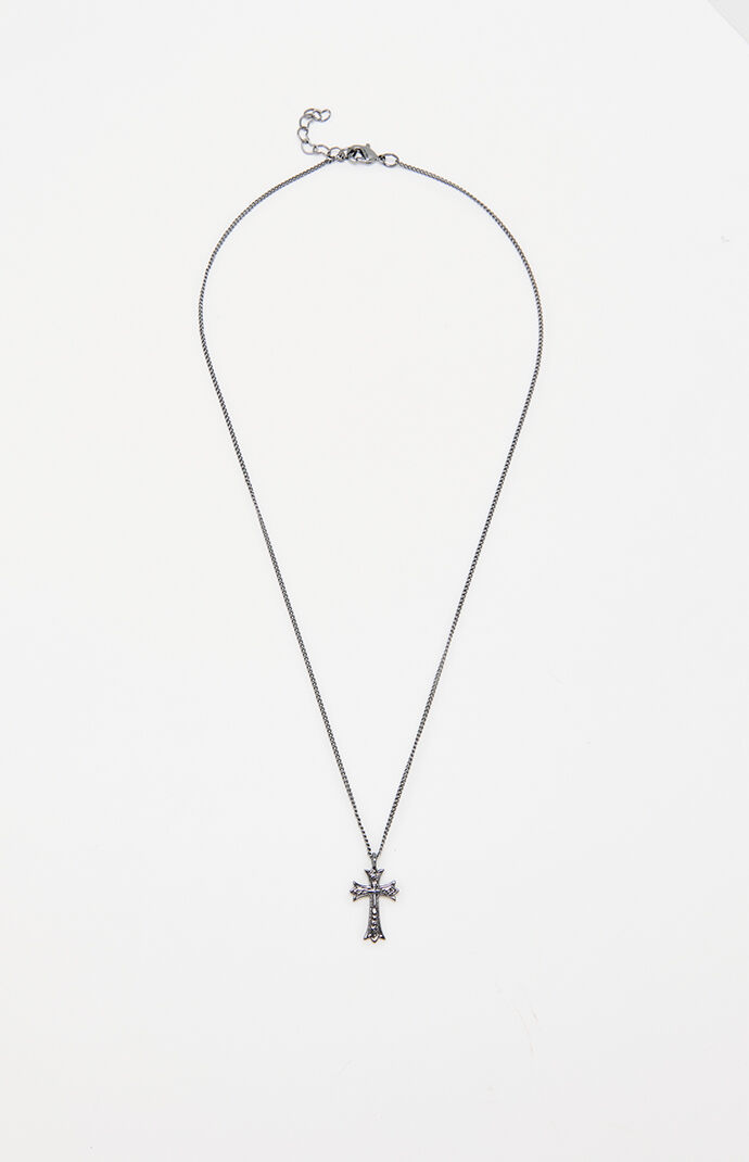 John Galt Silver Cross Necklace