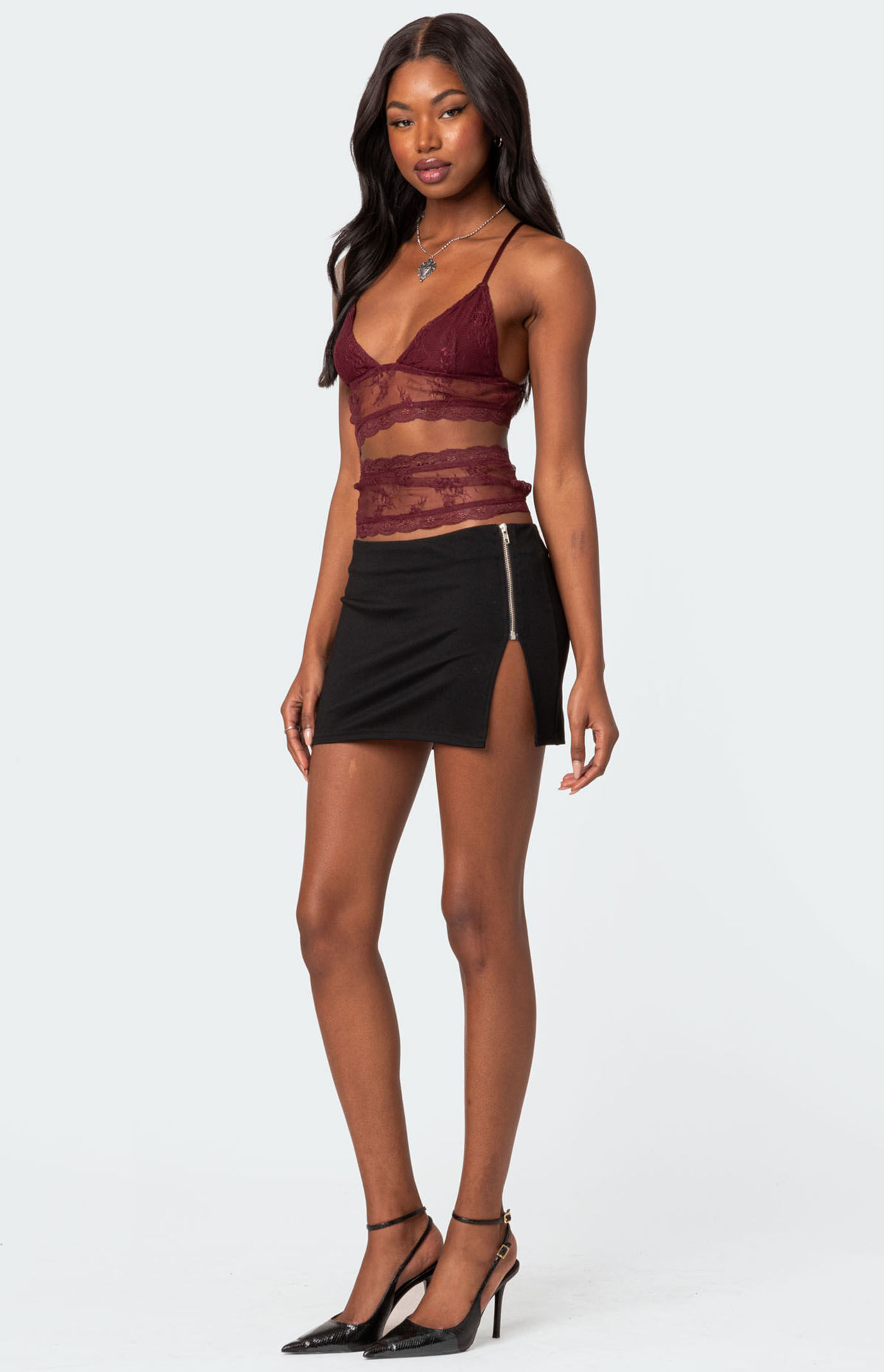 【MUCENT】 STYQE ZIPPER POINT MINI SKIRT / 追跡付 STYQE ZIPPER POINT MINI SKIRT | ファッション通販サイト NUGU