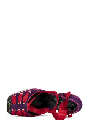 Women's Fonteyn Red Ballerina Platform Sandals image number 4