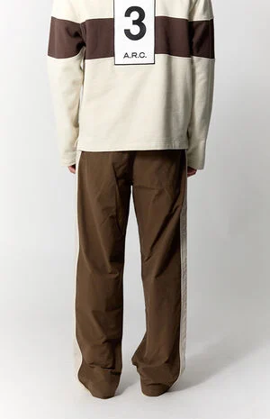 Brown Brodie Baggy Track Pants image number 4