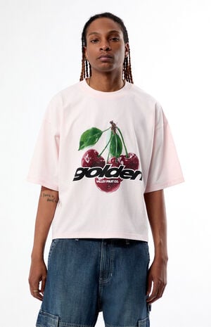 Golden Cropped Boxy T-Shirt image number 1