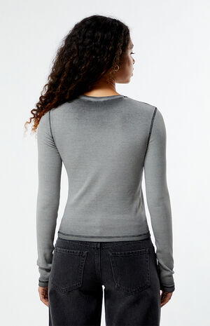 Rhinestone Long Sleeve T-Shirt image number 4