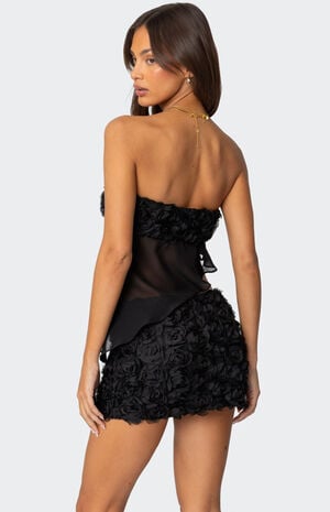 Nya Asymmetric Chiffon Flower Top image number 5