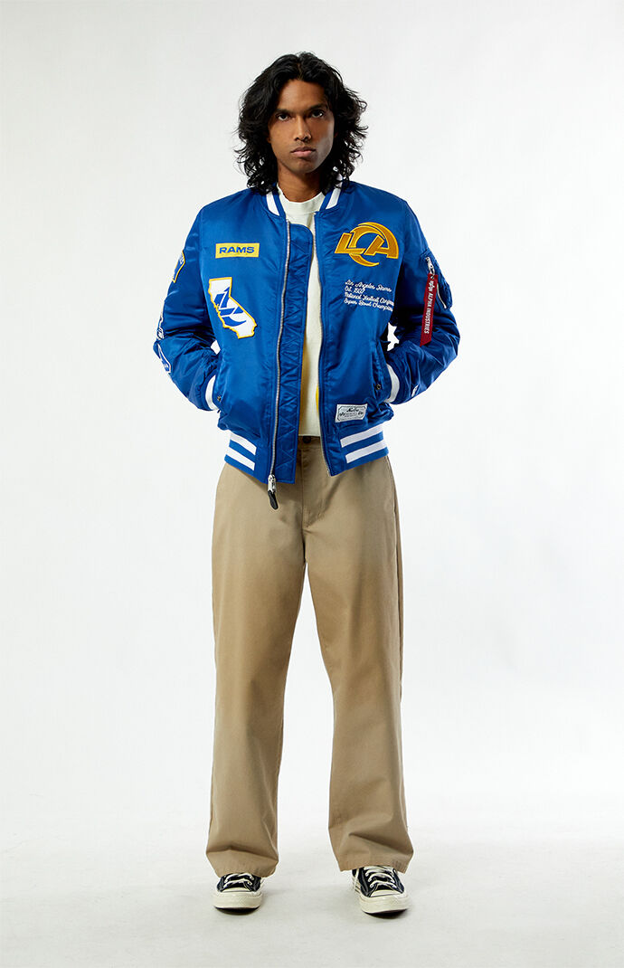 New Era x Alpha Industries LA Rams Bomber Jacket | Pacsun