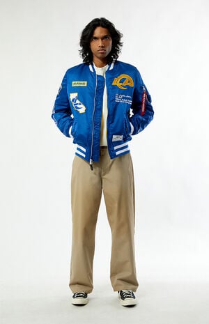 x Alpha Industries LA Rams Bomber Jacket image number 5