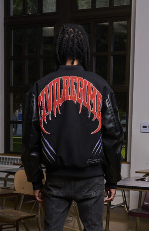 x X-Men '97 Wolverine Slash Varsity Bomber Jacket image number 1