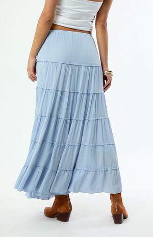 Tiered Maxi Skirt image number 4