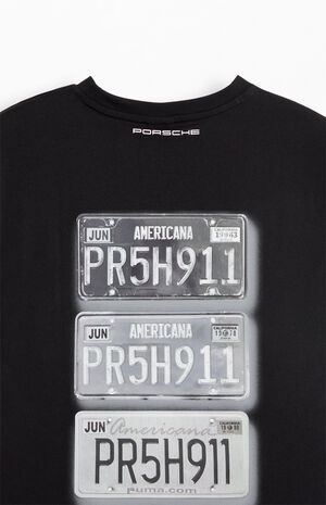Porsche License Plate T-Shirt image number 4