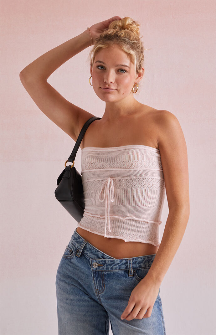 Beverly and Beck Josie Ruffle Tube Top