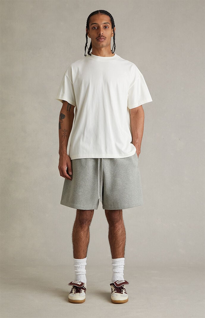 Fear of God ESSENTIALS Concrete Heather Signature Classic Sweat Shorts