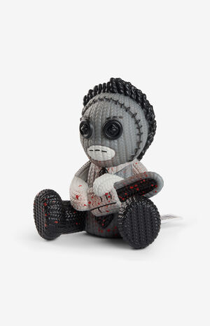 The Texas Chainsaw Massacre Black & White Bloody Leatherface 395 Knit Series Vinyl Figure image number 2